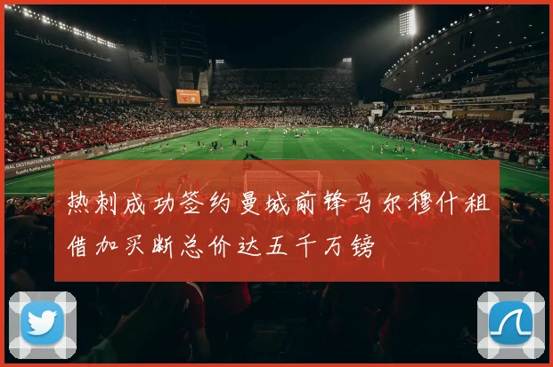 热刺成功签约曼城前锋马尔穆什租借加买断总价达五千万镑